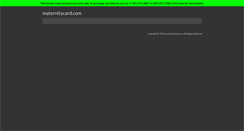 Desktop Screenshot of maternitycard.com